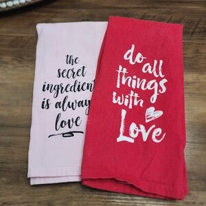 Pier 1 Imports | Valentine's Kitchen Towels